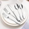 image1810 Silverware Set Efar 40Piece Stainless Steel Flatware Cutlery Set Service for 8 Metal Tableware Eating Utensil Sets for HomeRestaurantWedding Elegant ampamp Classic Style  Dishwasher Safe40