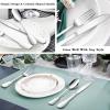 image1810 Silverware Set Efar 40Piece Stainless Steel Flatware Cutlery Set Service for 8 Metal Tableware Eating Utensil Sets for HomeRestaurantWedding Elegant ampamp Classic Style  Dishwasher Safe20