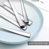 image20Piece Silverware Set Efar Stainless Steel Flatware Set Service for 4 Modern Tableware Cutlery Set includes Forks Spoons Knives Square Edge ampamp Mirror Finish Dishwasher Safe60 Pieces