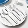 image20Piece Silverware Set Efar Stainless Steel Flatware Set Service for 4 Modern Tableware Cutlery Set includes Forks Spoons Knives Square Edge ampamp Mirror Finish Dishwasher Safe30 Pieces