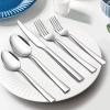 image20Piece Silverware Set Efar Stainless Steel Flatware Set Service for 4 Modern Tableware Cutlery Set includes Forks Spoons Knives Square Edge ampamp Mirror Finish Dishwasher Safe60 Pieces