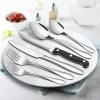 image53Piece Silverware Set with Steak Knives Serving Utensils Efar Stainless Steel Flatware Cutlery Set for 8 Modern Tableware Eating Utensils for Restaurant Kitchen Mirror Polished Dishwasher Safe77Piece