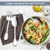 image5Piece Serving Utensils Set Efar Stainless Steel Serving Spoons Slotted Serving Spoon Serving Fork Butter Spreader Pie Server for Parties Buffet Wide Handle ampamp Mirror Finish Dishwasher Safe