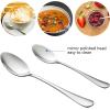 image60Piece Silverware Flatware Set Efar Stainless Steel Dinner Cutlery Utensil Set Service for 12 Suitable for HomeRestaurantHotelParty Simple Design Mirror Finished  Dishwasher SafeSimple