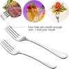 image60Piece Silverware Flatware Set Efar Stainless Steel Dinner Cutlery Utensil Set Service for 12 Suitable for HomeRestaurantHotelParty Simple Design Mirror Finished  Dishwasher SafeSimple