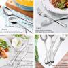 image60Piece Silverware Set Efar Stainless Steel Classic Flatware Cutlery Set Eating Utensils for Restaurant Hotel Party Service for 12 Mirror Finish Dishwasher Safe