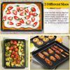 imageEfar 10Piece Baking Pans set Stainless Steel Bakeware Set for Oven Include Cake PanBaking Cookie SheetPizzaMuffinLoaf Pan NonToxic ampamp Heavy Duty Dishwasher SafeBlack