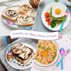 imageEfar 10Piece Rainbow Toddler Utensils Kid Stainless Steel Silverware Set Children Safe Forks and Spoons Set for Self Feeding Healthy ampamp NonToxic Mirror Polished ampamp Easy to CleanRainbow