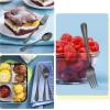 imageEfar 12Piece Kids Silverware Stainless Steel Toddler Kids Utensils Safe for PreschoolerChildren Includes 4 Forks 4 Spoons 4 Knife Slimline Adult Look ampamp Small Size Rust Free ampamp Dishwasher SafeBlack