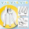 imageEfar 12Piece Kids Silverware Stainless Steel Toddler Kids Utensils Safe for PreschoolerChildren Includes 4 Forks 4 Spoons 4 Knife Slimline Adult Look ampamp Small Size Rust Free ampamp Dishwasher SafeSilver
