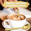 imageEfar 12Piece Small Coffee Spoons 6Inch Stainless Steel Mini Espresso Spoons for CoffeeSugarTea Hammered Design ampamp Rust Free Dishwasher SafeGold