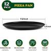 imageEfar 135 Inch Pizza Pan Set of 2 Nonstick Pizza Pie Pan Tray Platter Metal Round Baking Sheet Cooking Pan for Oven Durable ampamp Stainless Steel Core12Inch