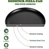 imageEfar 135 Inch Pizza Pan Set of 2 Nonstick Pizza Pie Pan Tray Platter Metal Round Baking Sheet Cooking Pan for Oven Durable ampamp Stainless Steel Core12Inch