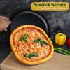 imageEfar 135 Inch Pizza Pan Set of 2 Nonstick Pizza Pie Pan Tray Platter Metal Round Baking Sheet Cooking Pan for Oven Durable ampamp Stainless Steel Core135Inch