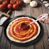 imageEfar 135 Inch Pizza Pan Set of 2 Nonstick Pizza Pie Pan Tray Platter Metal Round Baking Sheet Cooking Pan for Oven Durable ampamp Stainless Steel Core135Inch