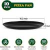 imageEfar 135 Inch Pizza Pan Set of 2 Nonstick Pizza Pie Pan Tray Platter Metal Round Baking Sheet Cooking Pan for Oven Durable ampamp Stainless Steel Core10Inch
