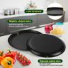 imageEfar 135 Inch Pizza Pan Set of 2 Nonstick Pizza Pie Pan Tray Platter Metal Round Baking Sheet Cooking Pan for Oven Durable ampamp Stainless Steel Core12Inch