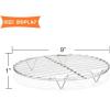 imageEfar 9 Inch Round Canning Steaming Racks Stainless Steel Round Baking Cooling Rack Set of 2 MultiPurpose for Air Fryer Pressure Cooker Dishwasher Safe9