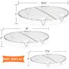 imageEfar 9 Inch Round Canning Steaming Racks Stainless Steel Round Baking Cooling Rack Set of 2 MultiPurpose for Air Fryer Pressure Cooker Dishwasher Safe105975