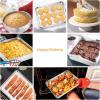 imageEfar 9Piece Baking Pan Set Stainless Steel Bakeware Sets for Sheet Cake Cookie Loaf Muffin Include Baking Sheet Round Square Rectangle Baking Pan ampamp Cooling Rack Dishwasher Safe6 Pieces Set