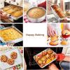 imageEfar 9Piece Baking Pan Set Stainless Steel Bakeware Sets for Sheet Cake Cookie Loaf Muffin Include Baking Sheet Round Square Rectangle Baking Pan ampamp Cooling Rack Dishwasher Safe9 Pieces Set