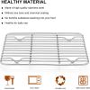 imageEfar Baking Cooling Rack Set of 2 Stainless Steel Metal Roasting Cooking Racks Size  153x1125 Non Toxic ampamp Rust Free Oven ampamp Dishwasher Safe116 x 9