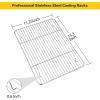 imageEfar Baking Cooling Rack Set of 2 Stainless Steel Metal Roasting Cooking Racks Size  153x1125 Non Toxic ampamp Rust Free Oven ampamp Dishwasher Safe153x1125