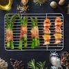 imageEfar Baking Cooling Rack Set of 2 Stainless Steel Metal Roasting Cooking Racks Size  153x1125 Non Toxic ampamp Rust Free Oven ampamp Dishwasher Safe86 x 62