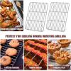 imageEfar Baking Cooling Rack Set of 2 Stainless Steel Metal Roasting Cooking Racks Size  153x1125 Non Toxic ampamp Rust Free Oven ampamp Dishwasher Safe97 x 73