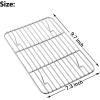imageEfar Baking Cooling Rack Set of 2 Stainless Steel Metal Roasting Cooking Racks Size  153x1125 Non Toxic ampamp Rust Free Oven ampamp Dishwasher Safe97 x 73