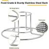 imageEfar Beer Can Chicken Holder for Grill Smoker Oven Vertical Stainless Steel Beer Butt Chicken Stand for Whole Chicken Roaster Food Grade ampamp NonToxic Rack for Tender and Juicy Chicken2 Racks