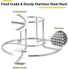 imageEfar Beer Can Chicken Holder for Grill Smoker Oven Vertical Stainless Steel Beer Butt Chicken Stand for Whole Chicken Roaster Food Grade ampamp NonToxic Rack for Tender and Juicy Chicken1 Rack