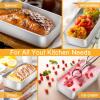 imageEfar Loaf Pan Set of 4 9x5 Inch Stainless Steel Bread Loaf Pan Metal Bakeware for Baking Bread Cake Meatloaf Brownies Healthy ampamp Non Toxic Easy Release ampamp Dishwasher SafeSilver