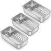 imageEfar Loaf Pan Set of 4 9x5 Inch Stainless Steel Bread Loaf Pan Metal Bakeware for Baking Bread Cake Meatloaf Brownies Healthy ampamp Non Toxic Easy Release ampamp Dishwasher SafeSilver