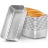 imageEfar Loaf Pan Set of 4 9x5 Inch Stainless Steel Bread Loaf Pan Metal Bakeware for Baking Bread Cake Meatloaf Brownies Healthy ampamp Non Toxic Easy Release ampamp Dishwasher SafeSilver
