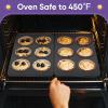 imageEfar Muffin Pan Set of 2 Stainless Steel Muffin Pan Tin for Baking 6Cup Metal Cupcake Pan Tray Nontoxic ampamp Healthy Oven ampamp Dishwasher Safe Regular Size  1144 x 712 x 125 inchBlack