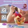 imageEfar Toddler Forks and Spoons Set 10Piece Stainless Steel Toddler Utensils Kids Safe Silverware for Self Feeding Healthy ampamp NonToxic Dishwasher SafeMirror Rainbow