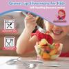 imageEfar Toddler Forks and Spoons Set 10Piece Stainless Steel Toddler Utensils Kids Safe Silverware for Self Feeding Healthy ampamp NonToxic Dishwasher SafeSilver Mirror