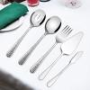 imageHammered Serving Utensils Efar 5Piece Stainless Steel Hostess Serving Set for Buffet Party Kitchen Restaurant Mirror Finished ampamp Dishwasher SafeHammered Handle