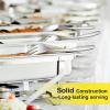 imageHeavy Duty Serving Utensils Efar 5Piece Stainless Steel Serving Spoons Slotted Serving Spoon Serving Fork Butter Spreader Pie Server for Party Buffet Catering Mirror Finish ampamp Dishwasher Safe