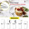 imageHeavy Duty Serving Utensils Efar 5Piece Stainless Steel Serving Spoons Slotted Serving Spoon Serving Fork Butter Spreader Pie Server for Party Buffet Catering Mirror Finish ampamp Dishwasher Safe