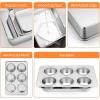 imageToaster Oven Baking Pans set Efar 4Piece Stainless Steel Bakeware Set Include Rectangle Cake PanBaking Cookie Sheet with RackMuffin NonToxic ampamp Heavy Duty Dishwasher Safe