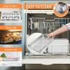 imageToaster Oven Baking Pans set Efar 4Piece Stainless Steel Bakeware Set Include Rectangle Cake PanBaking Cookie Sheet with RackMuffin NonToxic ampamp Heavy Duty Dishwasher Safe