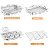 imageToaster Oven Baking Pans set Efar 4Piece Stainless Steel Bakeware Set Include Rectangle Cake PanBaking Cookie Sheet with RackMuffin NonToxic ampamp Heavy Duty Dishwasher Safe