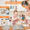 imageToaster Oven Baking Pans set Efar 4Piece Stainless Steel Bakeware Set Include Rectangle Cake PanBaking Cookie Sheet with RackMuffin NonToxic ampamp Heavy Duty Dishwasher Safe