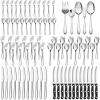 image53Piece Silverware Set with Steak Knives Serving Utensils Efar Stainless Steel Flatware Cutlery Set for 8 Modern Tableware Eating Utensils for Restaurant Kitchen Mirror Polished Dishwasher Safe77Piece