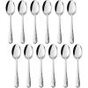 imageEfar 12Piece Small Coffee Spoons 6Inch Stainless Steel Mini Espresso Spoons for CoffeeSugarTea Hammered Design ampamp Rust Free Dishwasher SafeSilver