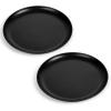 imageEfar 135 Inch Pizza Pan Set of 2 Nonstick Pizza Pie Pan Tray Platter Metal Round Baking Sheet Cooking Pan for Oven Durable ampamp Stainless Steel Core135Inch