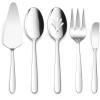 imageHeavy Duty Serving Utensils Efar 5Piece Stainless Steel Serving Spoons Slotted Serving Spoon Serving Fork Butter Spreader Pie Server for Party Buffet Catering Mirror Finish ampamp Dishwasher Safe