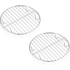 imageEfar 9 Inch Round Canning Steaming Racks Stainless Steel Round Baking Cooling Rack Set of 2 MultiPurpose for Air Fryer Pressure Cooker Dishwasher Safe75